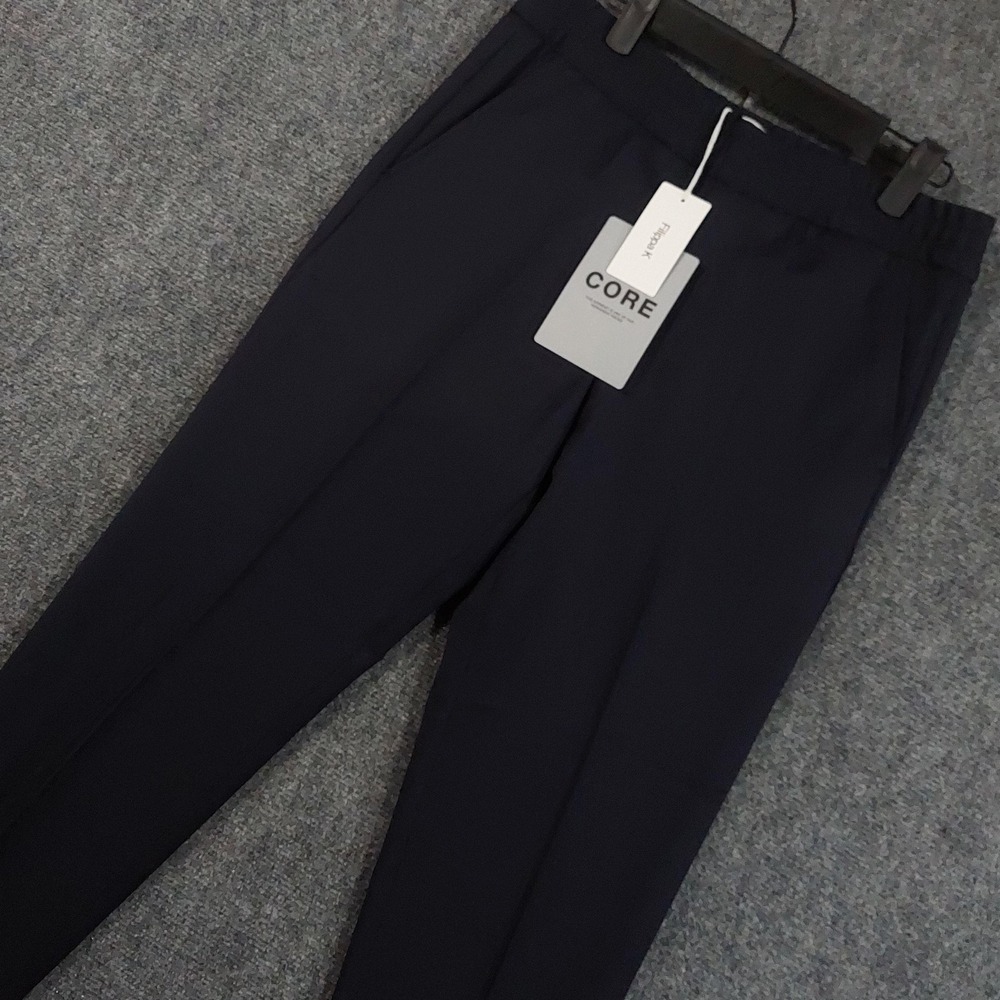 Filippa K Pants Mens 44 Navy M. Terry Cropped Trouser Core Elastic Waist 29x27